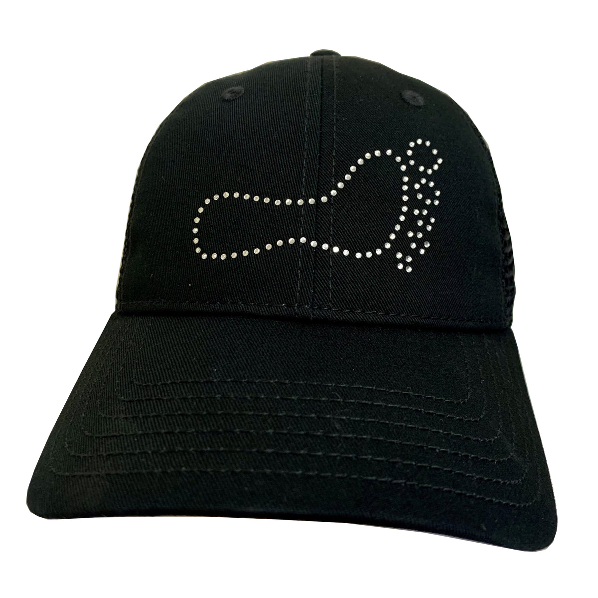 RHINESTONE PONYTAIL HAT