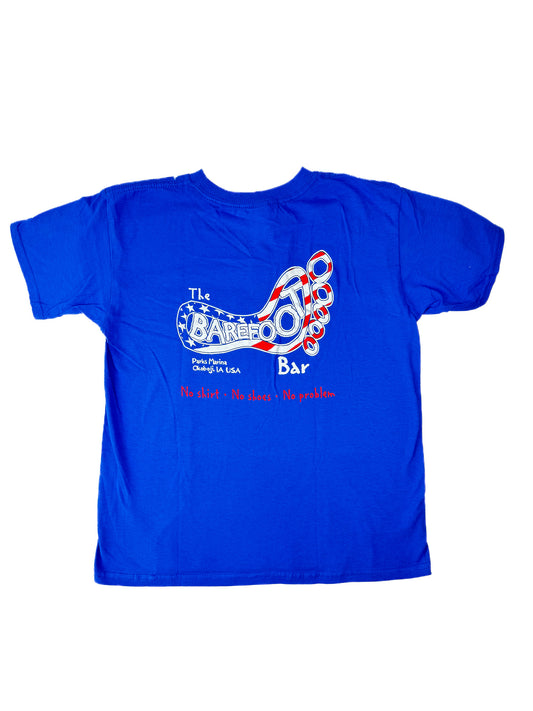 YOUTH ROYAL FLAG SHORT SLEEVE TEE