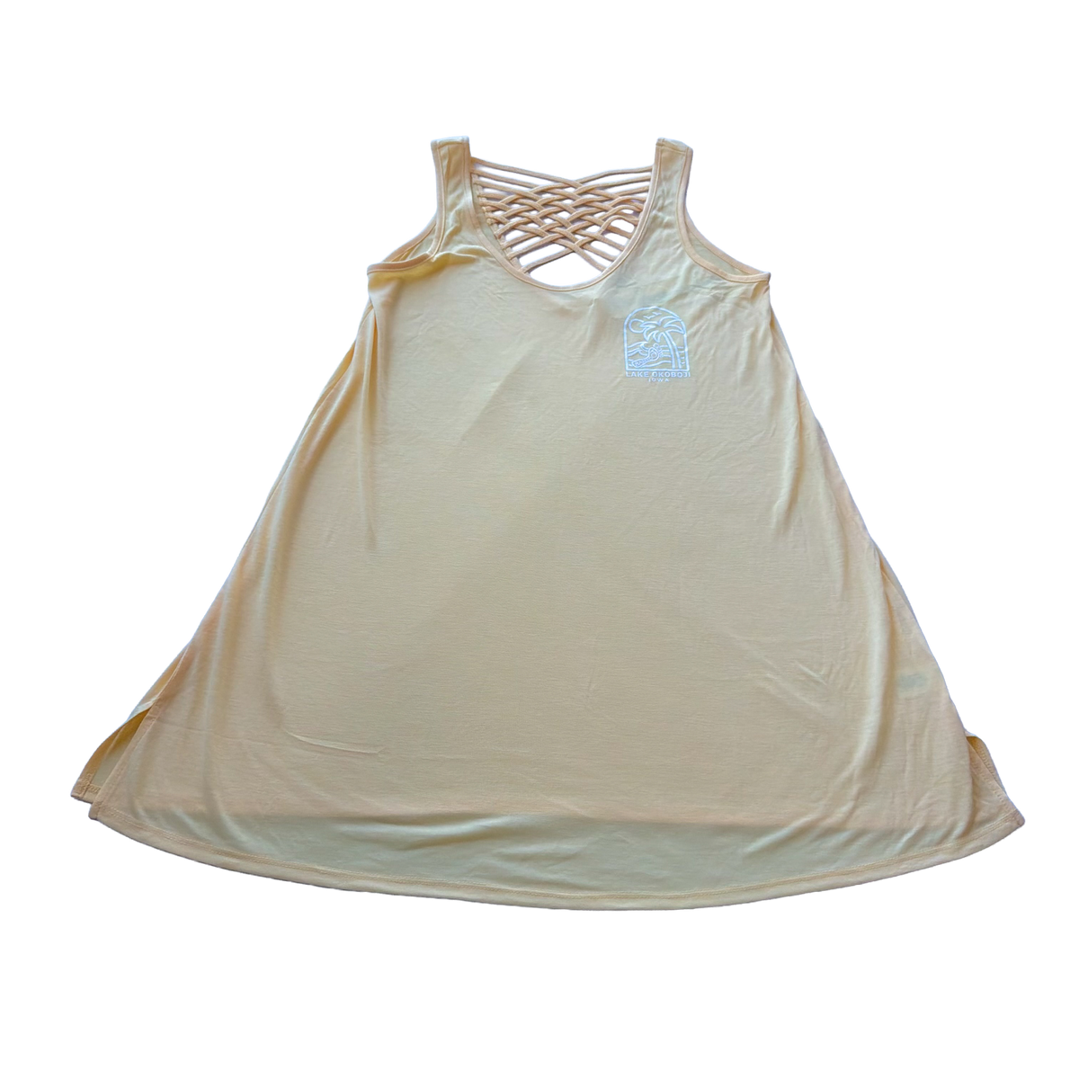 LACED BACK TANK DRESS
