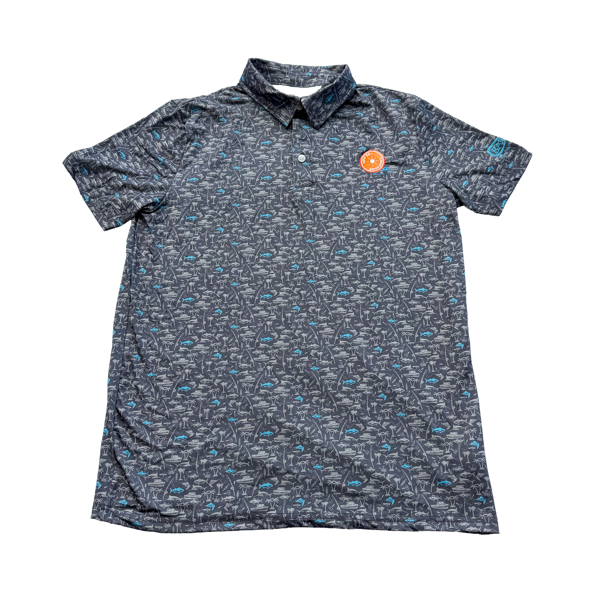 MENS POLO FISHING PATTERN