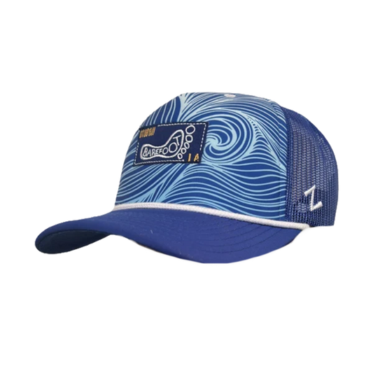 SWIRLY BAREFOOT BALL CAP