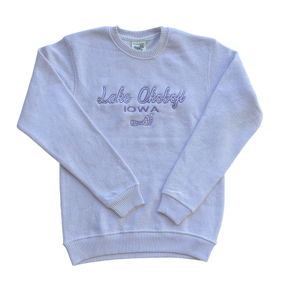 FLEECE EMBROIDERED CREW