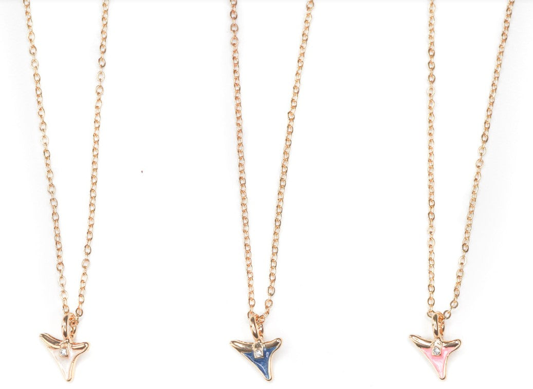 BLING SHARK TOOTH NECKLACE