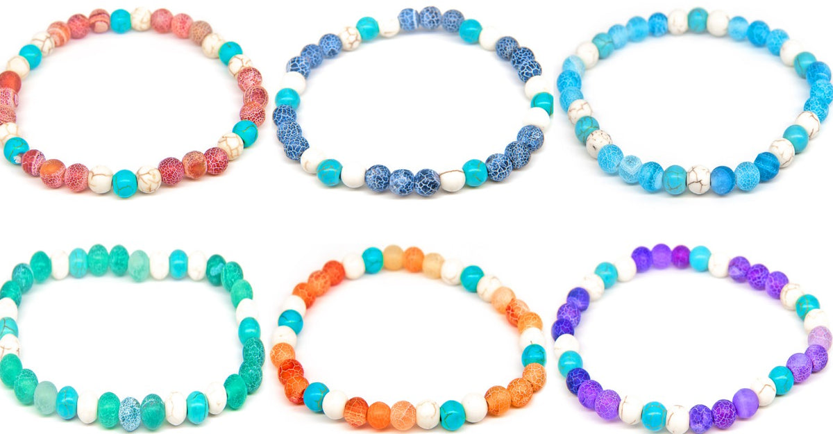 CRACED STONE BRACLET