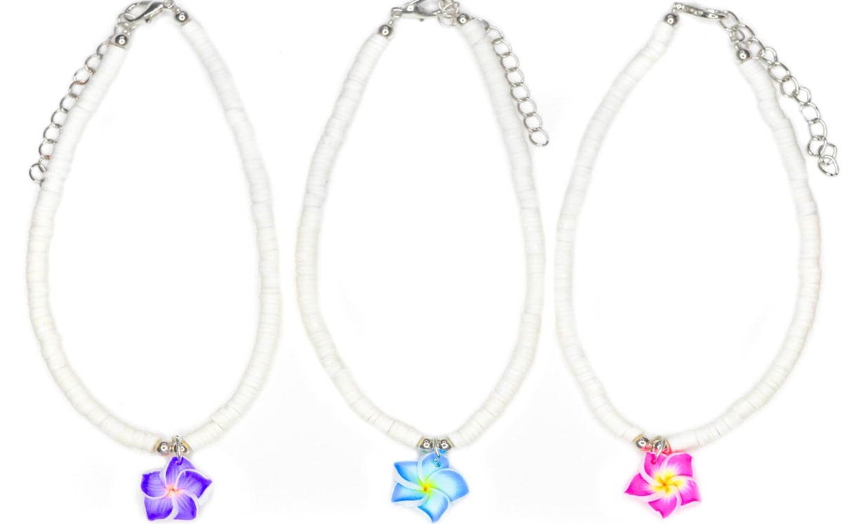 THIN FIMO FLWR ANKLET
