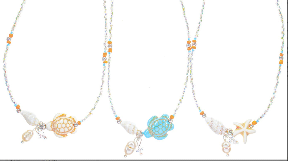 CLEAR BEADED NECKLACE