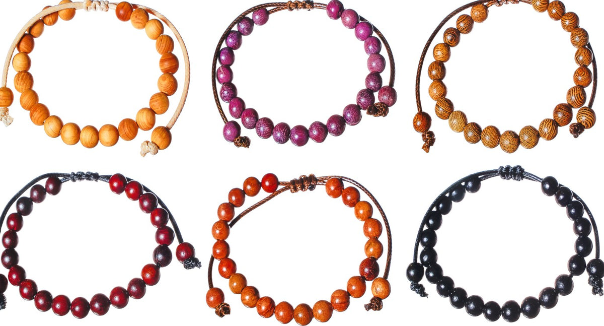 WOOD BEAD BRACELET