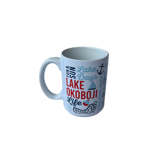 LAKE OKOBOJI WRAP MUG