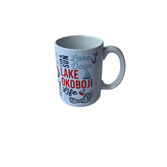 LAKE OKOBOJI WRAP MUG