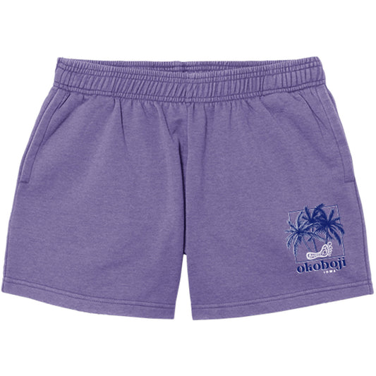 WEATHERED FLEECE PALM SHORTS