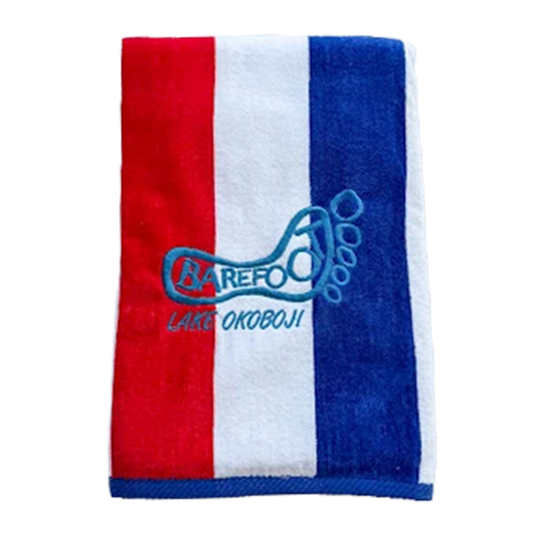 VELOUR STRIPE TOWEL