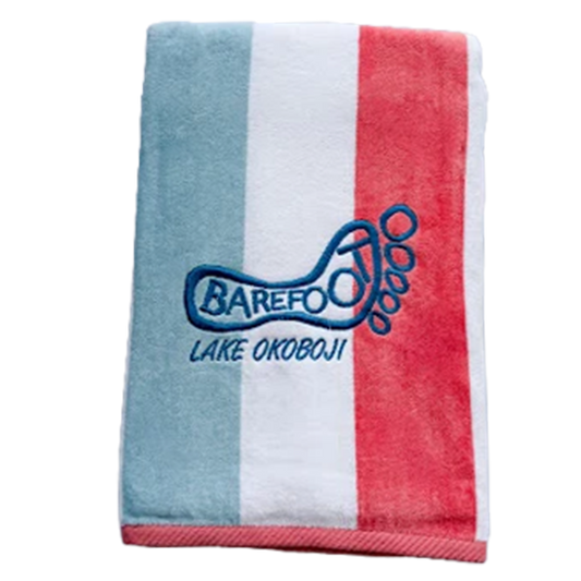 VELOUR STRIPE TOWEL