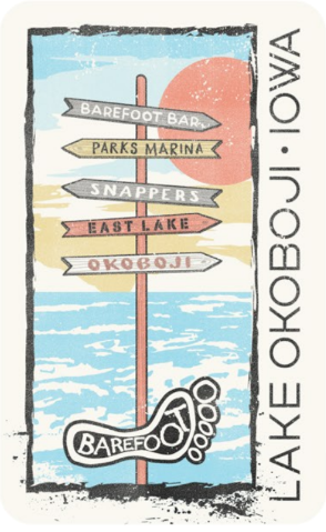 BOJI SIGNS SUNSET STICKER