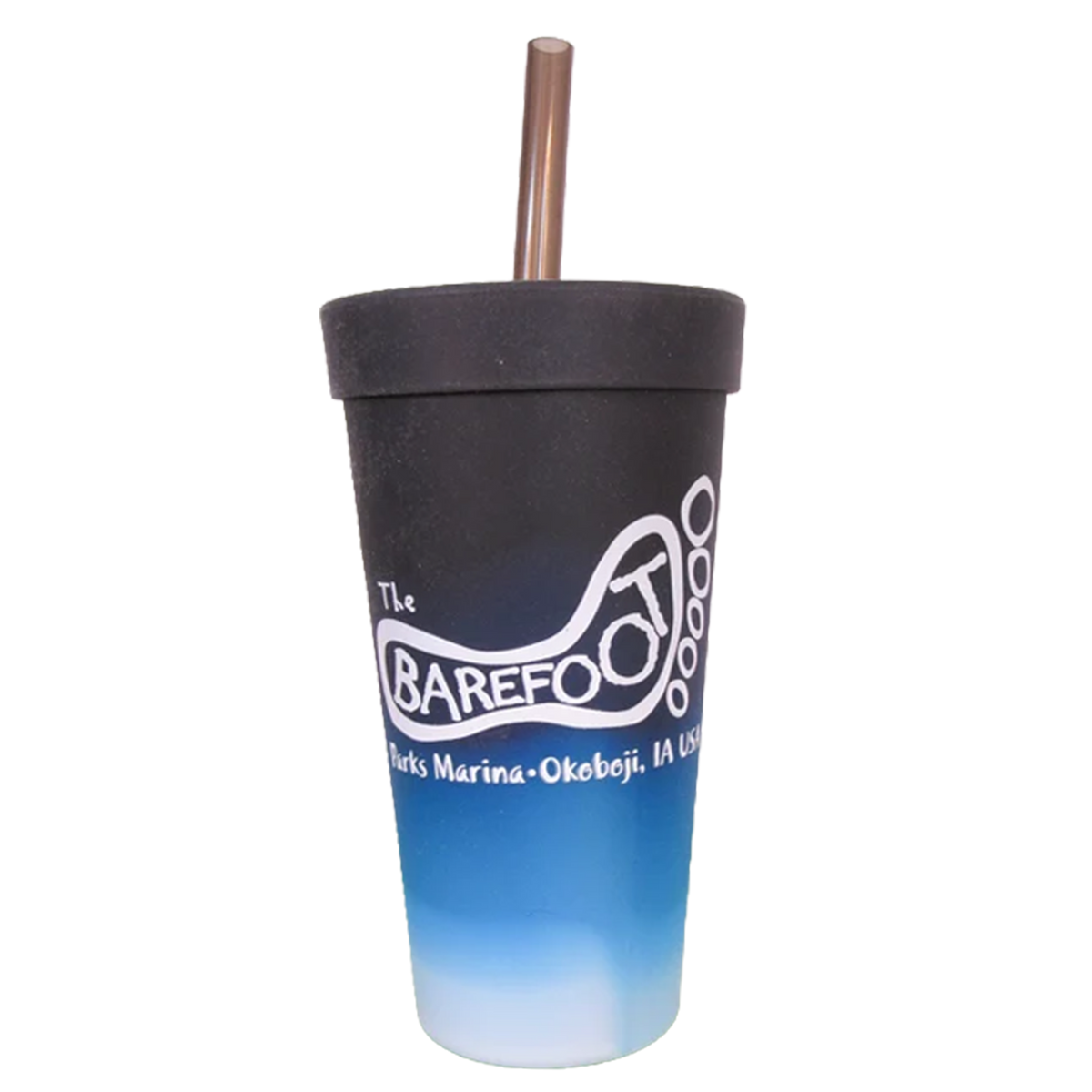 BAREFOOT SILICONE STRAW TUMBLERS