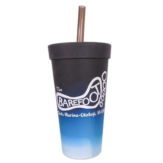BAREFOOT SILICONE STRAW TUMBLERS