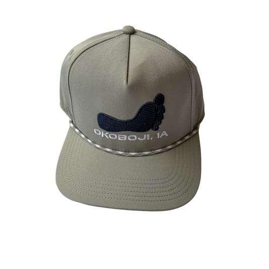CADDY GREY HAT WHITE ROPE
