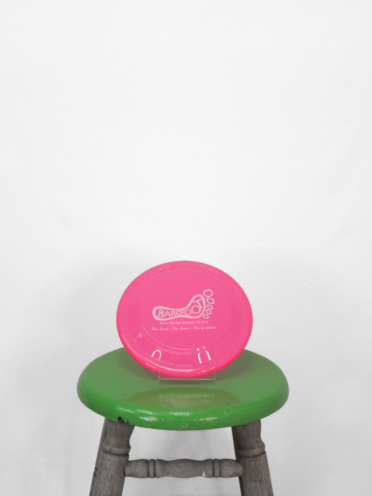 BAREFOOT LOGO FRISBEE