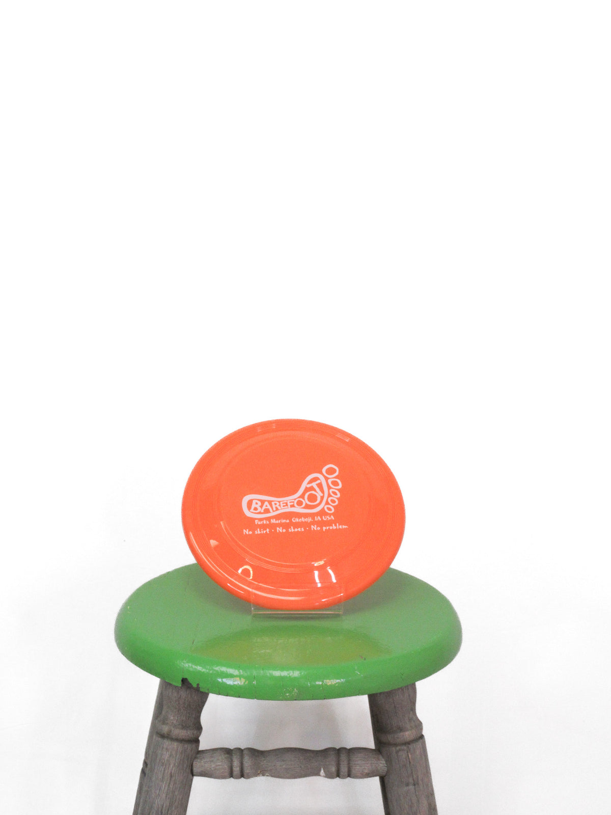 BAREFOOT LOGO FRISBEE
