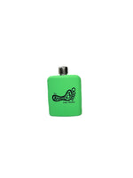 BF GLASS COLORED FLASK