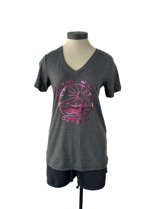 WAVE FOIL TRI-BLEND V-NECK SST