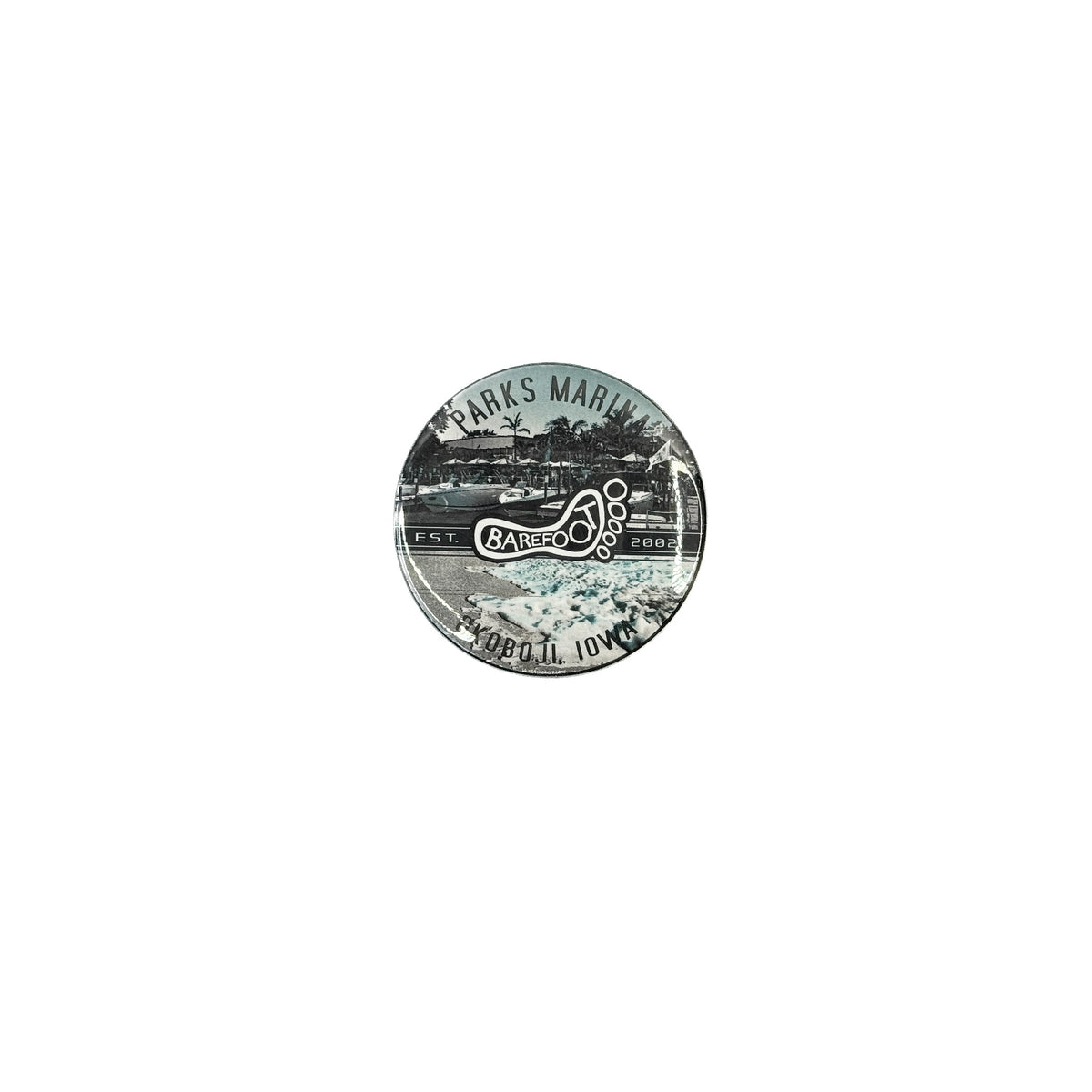 BUTTON MAGNET COASTAL WAVE BF