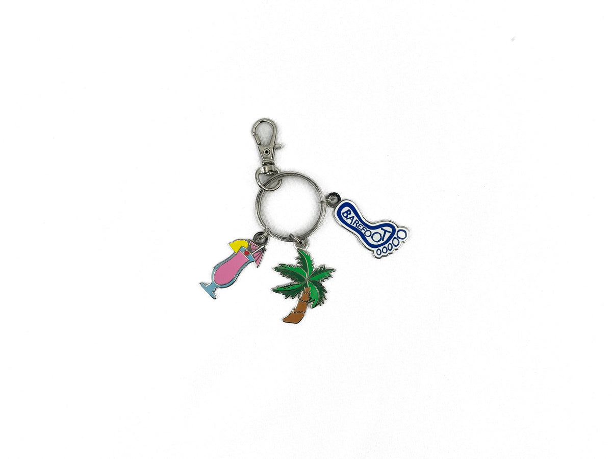 BAREFOOT METAL KEYCHAINS