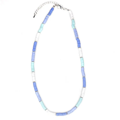 THIN FIMO NECKLACE WITH BEADS