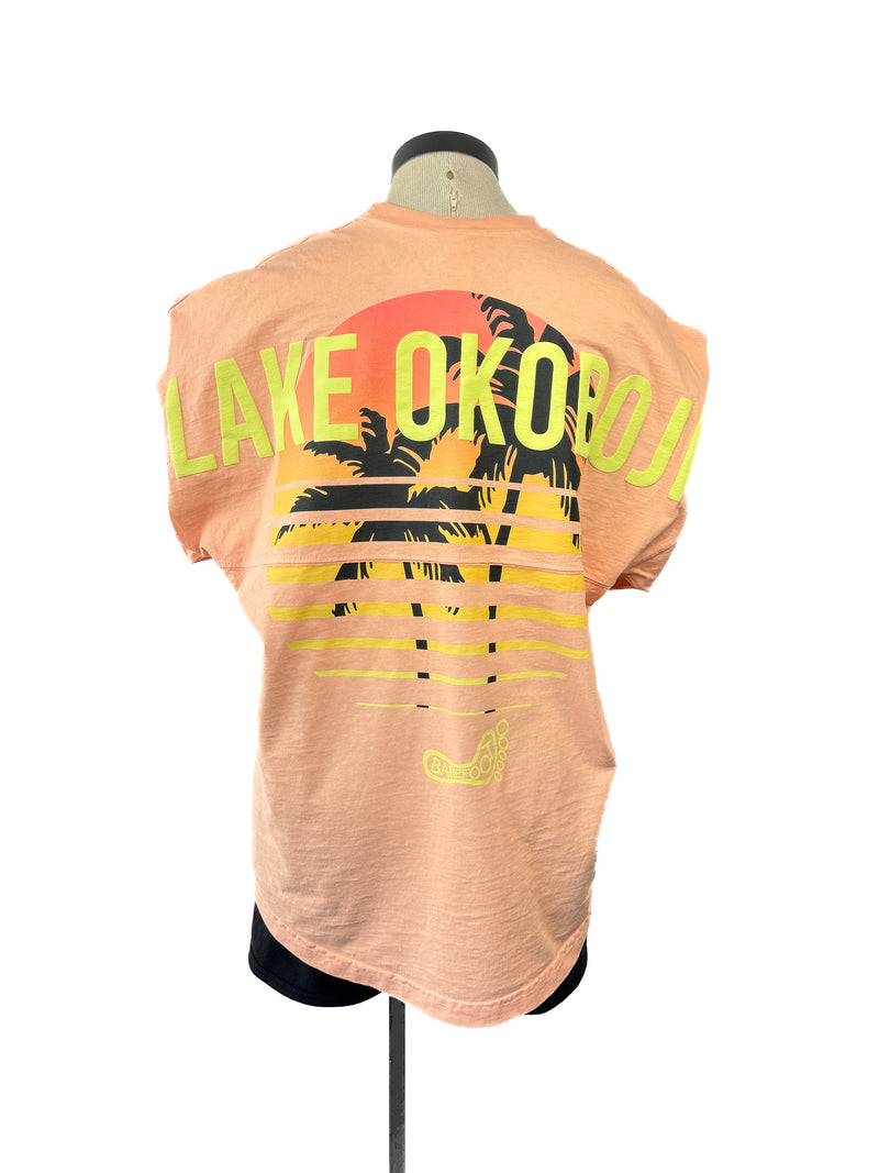 OKOBOJI PALM SUNSET LONG SLEEVE TEE