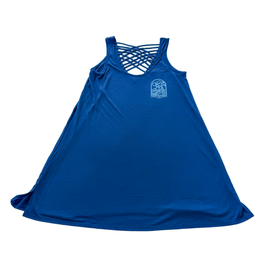 LACED BACK TANK DRESS