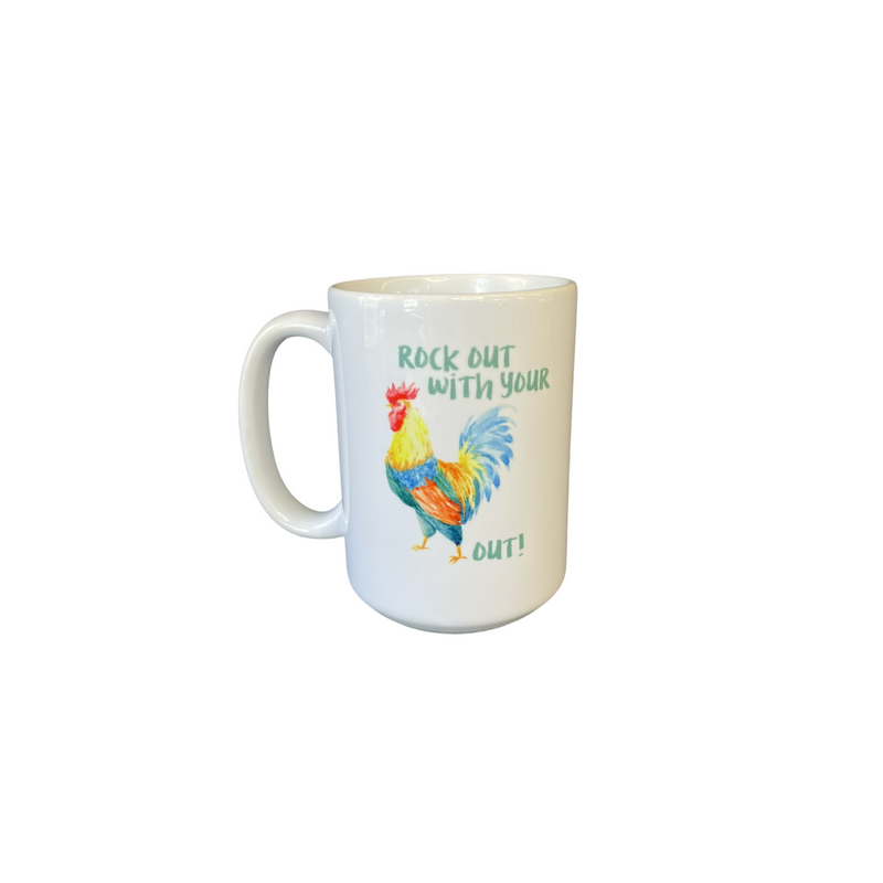 ROCK OUT ROOSTER MUG