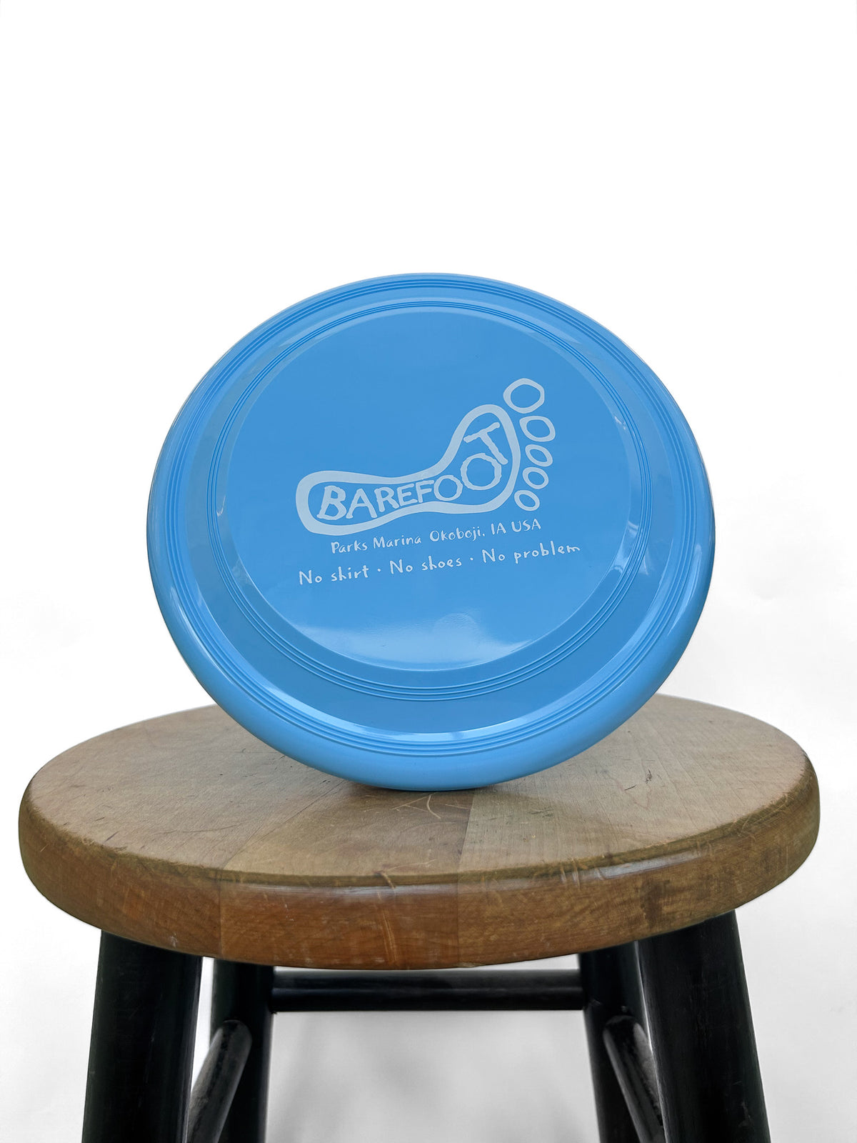 BAREFOOT LOGO FRISBEE