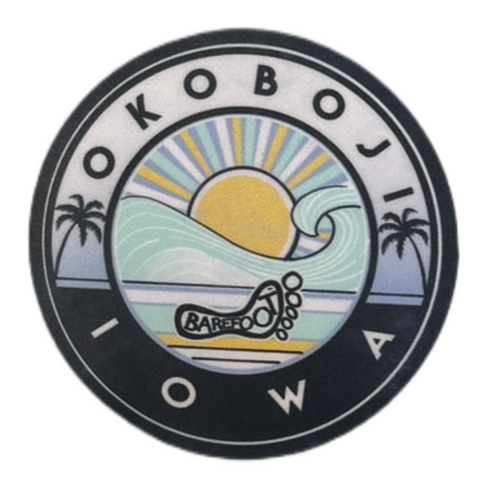 BOJI IOWA SUNSET CIRCLE STICKER