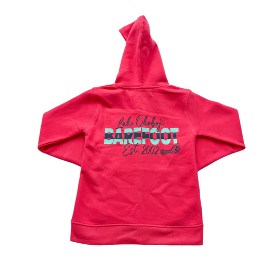 Y STRIPED BF ZIP HOOD