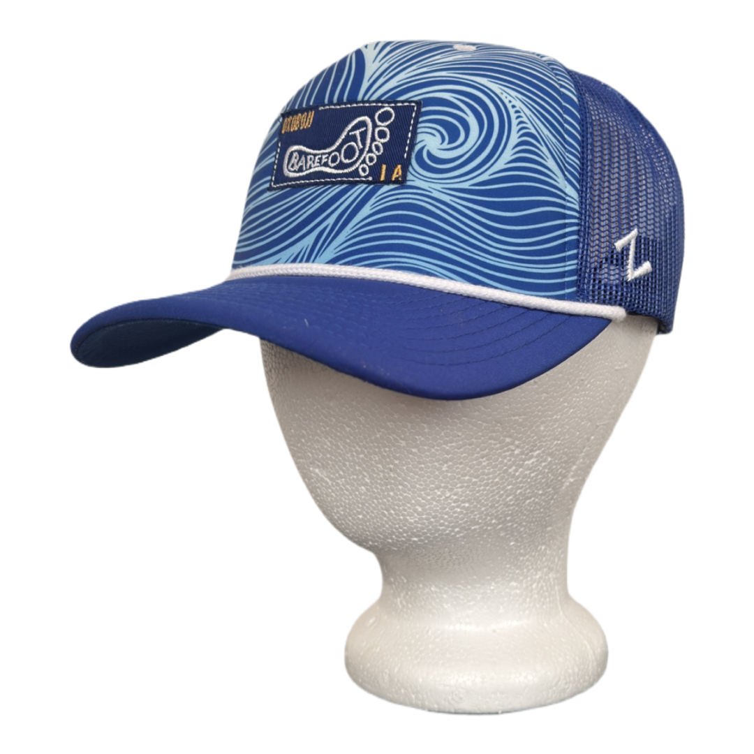 SWIRLY BAREFOOT BALL CAP