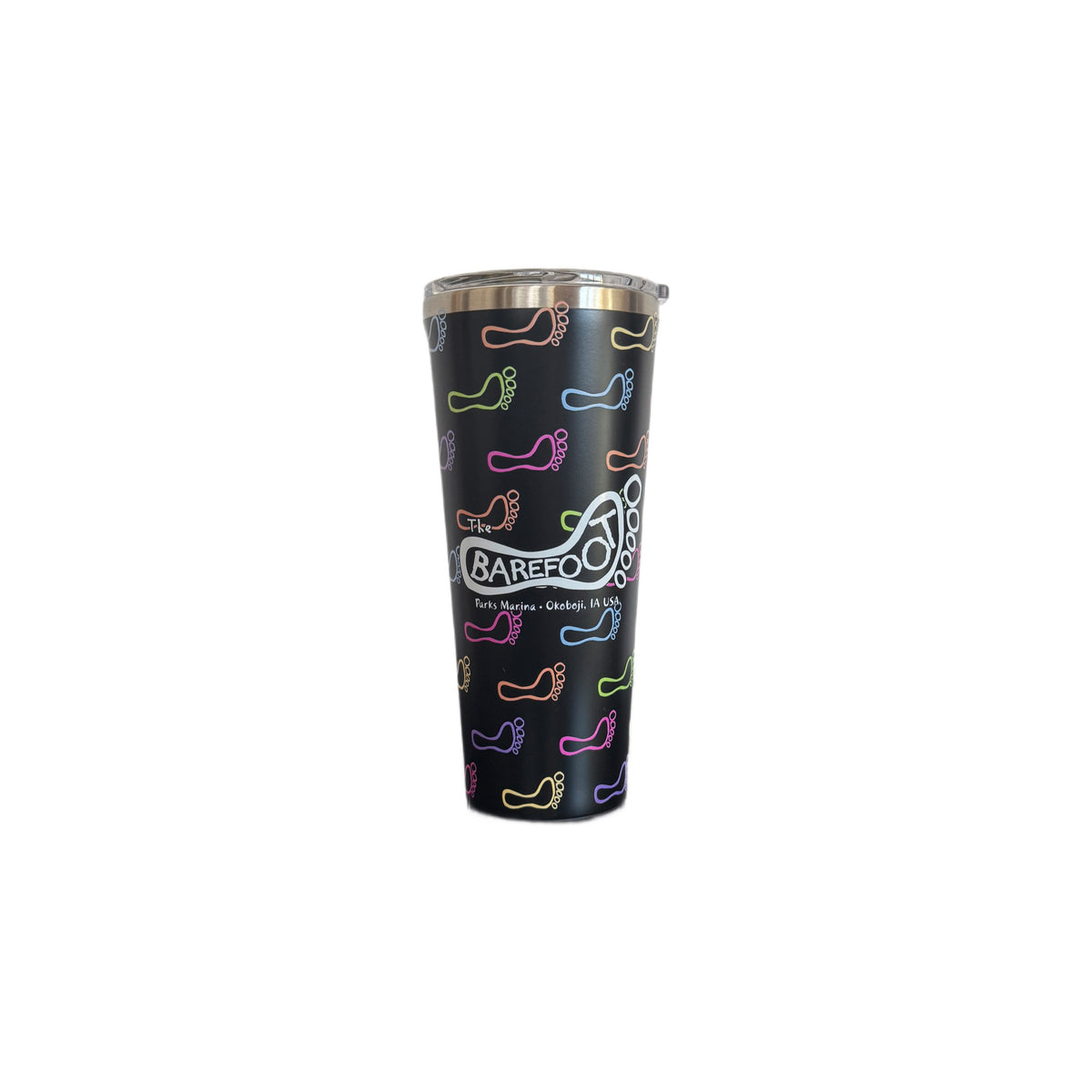 LOGO FEET TUMBLER W/LID