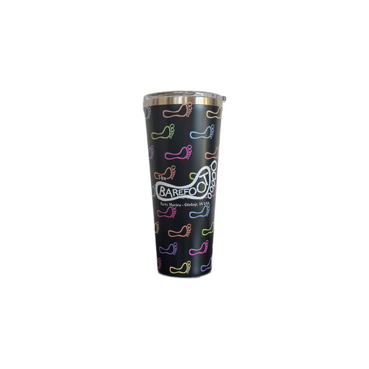 LOGO FEET TUMBLER W/LID