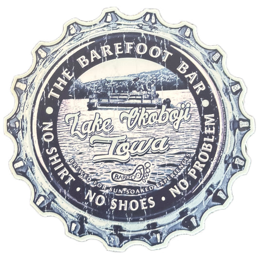 BOTTLE CAP PONTOON STICKER