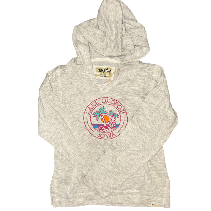 Y HOOD GLITTER BF PALMS