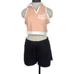 COLLARED CROP TANK BF LOGO