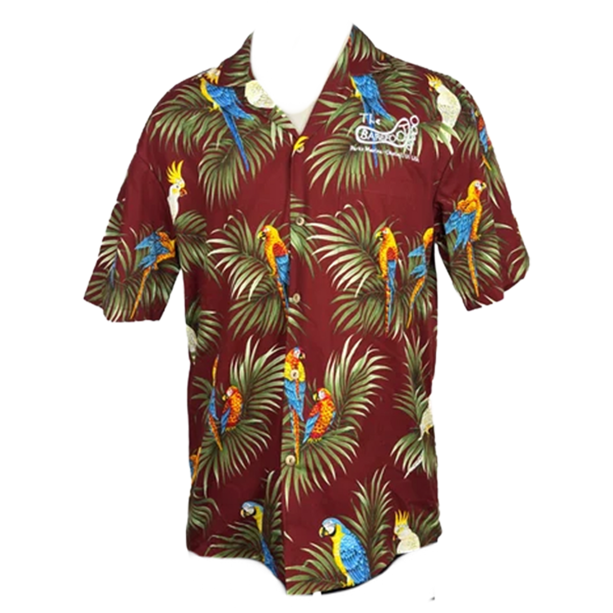 HAWAIIAN MACAW PALM BUTTON UP