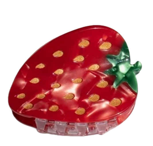SMALL STRAWBERRY HAIR CLIP