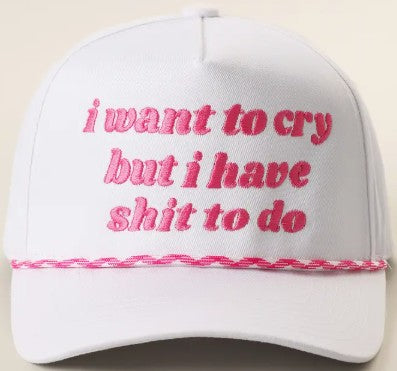 I WANT TO CRY HAT