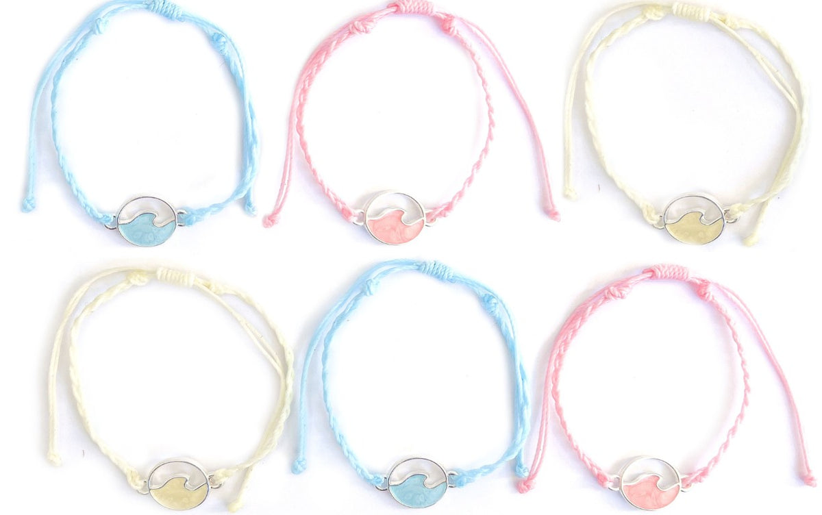 COLORED WAVE BRACELET