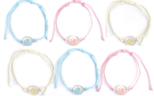 COLORED WAVE BRACELET