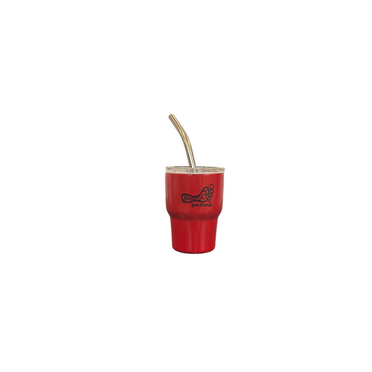 LOGO MINI SHOT W/STRAW