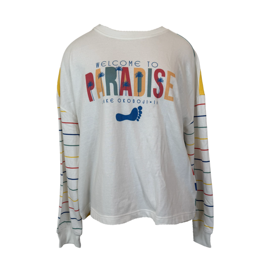 WELCOME PARADISE STRIPE CREW