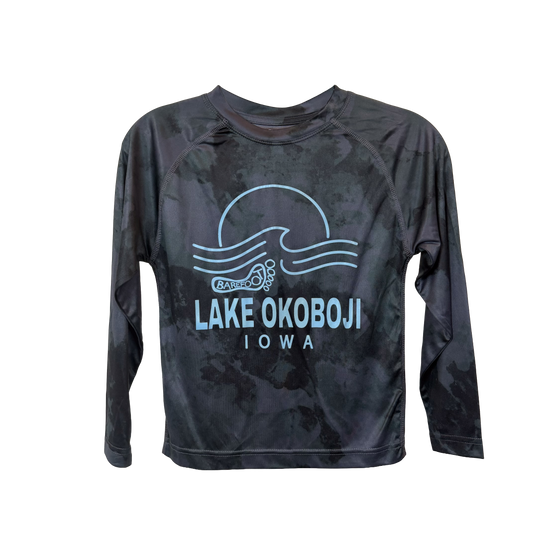 MARBLED LONG SLEEVE RASH GUARD