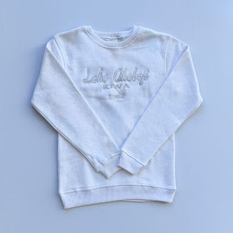 FLEECE EMBROIDERED CREW