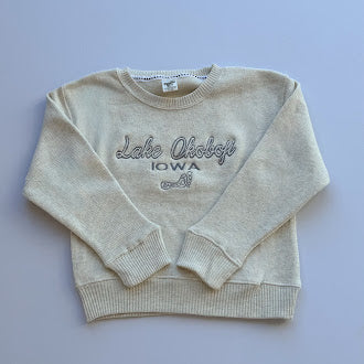 YOUTH FLEECE EMBROIDERY CREW