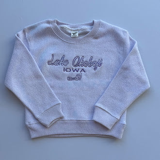 YOUTH FLEECE EMBROIDERY CREW